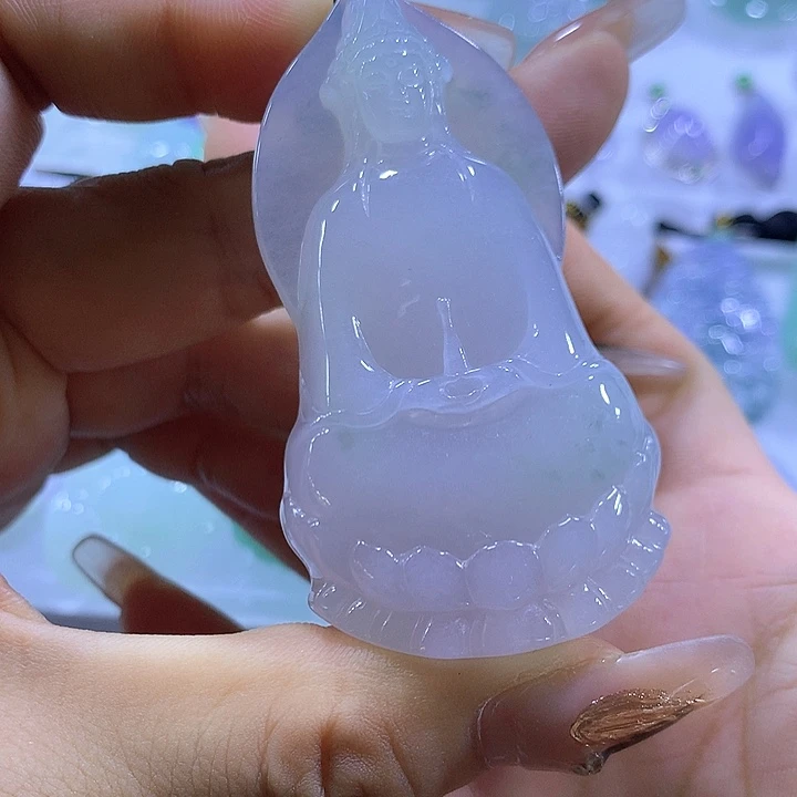 颈饰未镶嵌翡翠天然翡翠A货吊坠