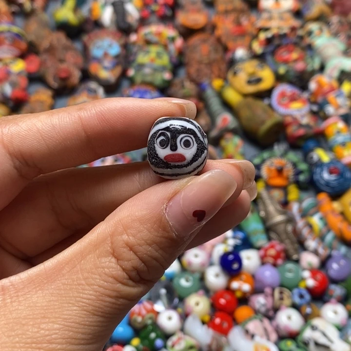 琉璃项链印度尼西亚脸珠