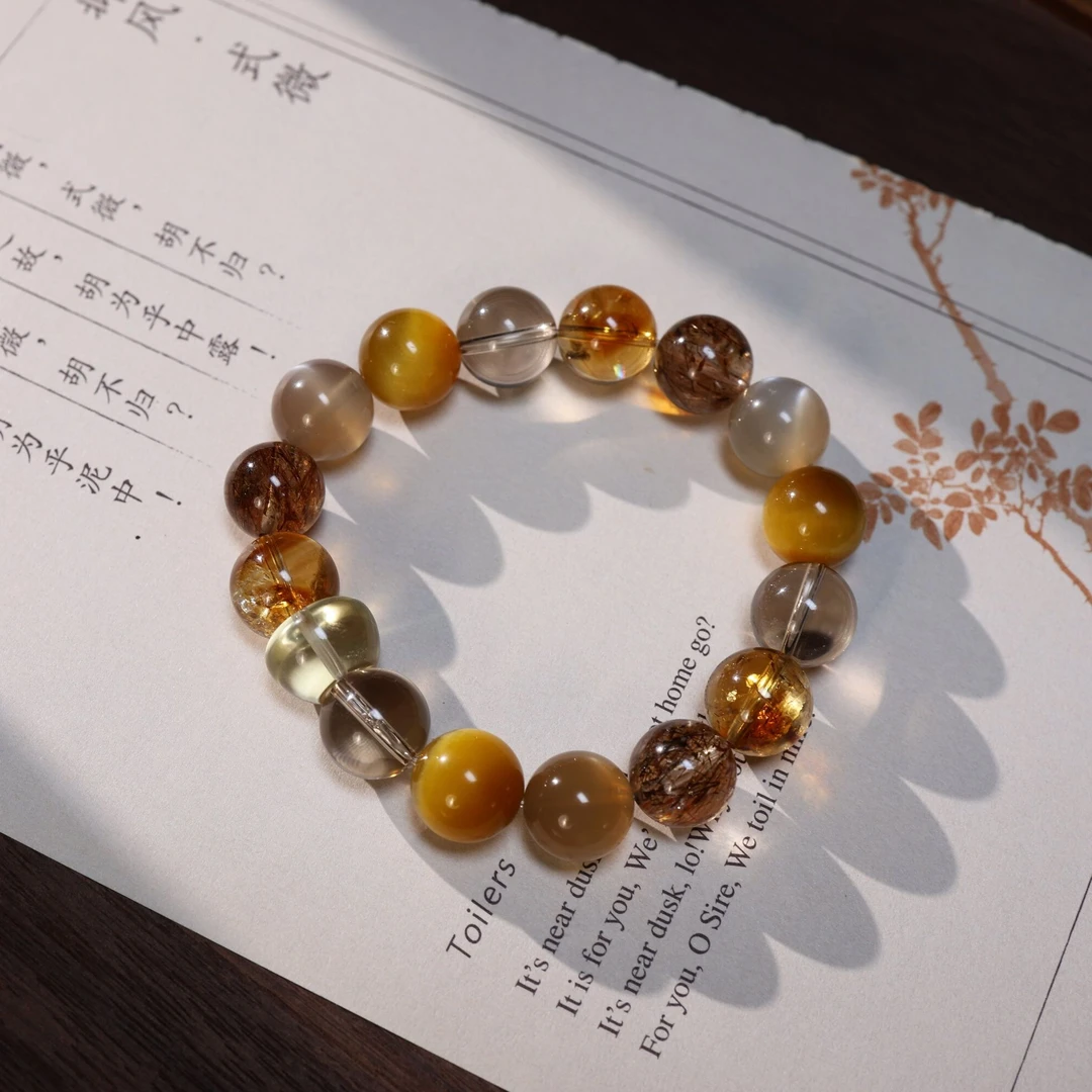 【王火火】天然水晶设计款手链女小众精致时尚百搭多样性发一
