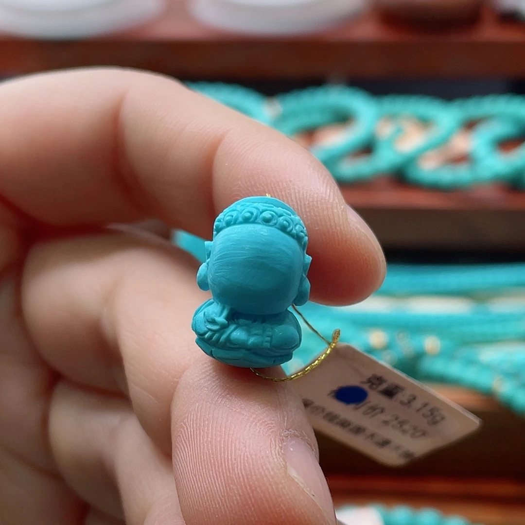 未镶嵌绿松石珠宝半成品