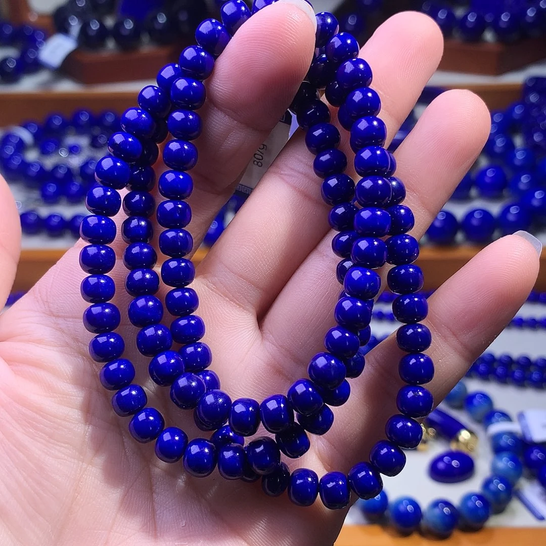 未镶嵌青金石手串6.5m精工老型佛珠36.13