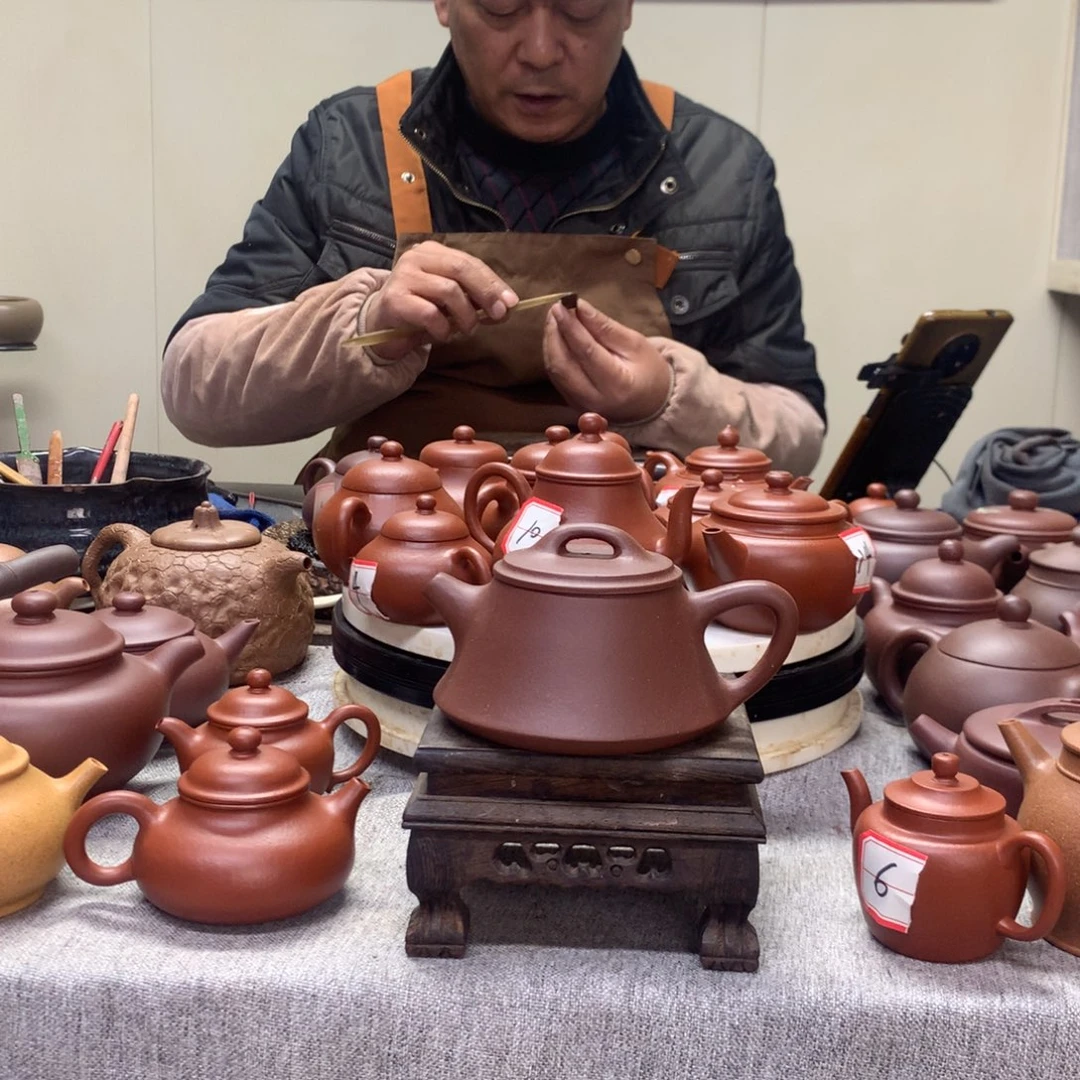 茶壶清水泥柱础180 C半手工制作