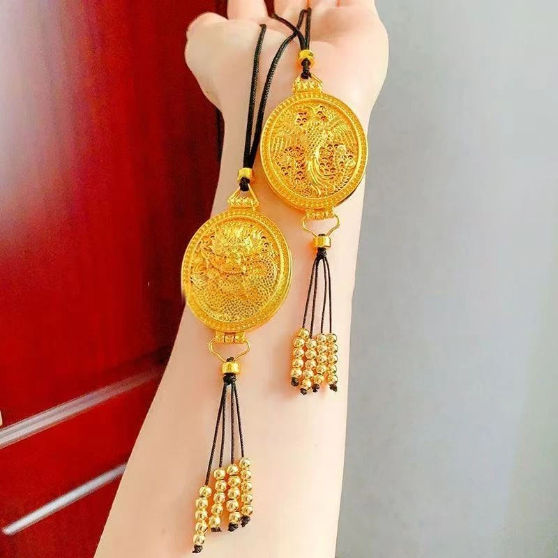 复古花丝龙凤项链新中式凤凰于飞情侣项链