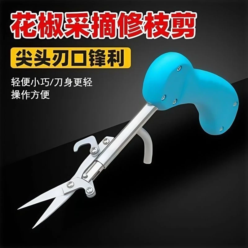 修枝剪花椒枸杞采摘神器尖头采果剪新款专用工具葡萄枝剪叶采果剪