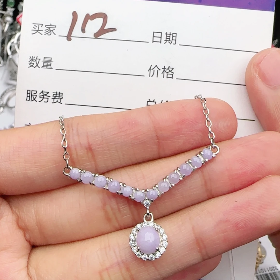 翡翠戒指银S925镶嵌戒指
