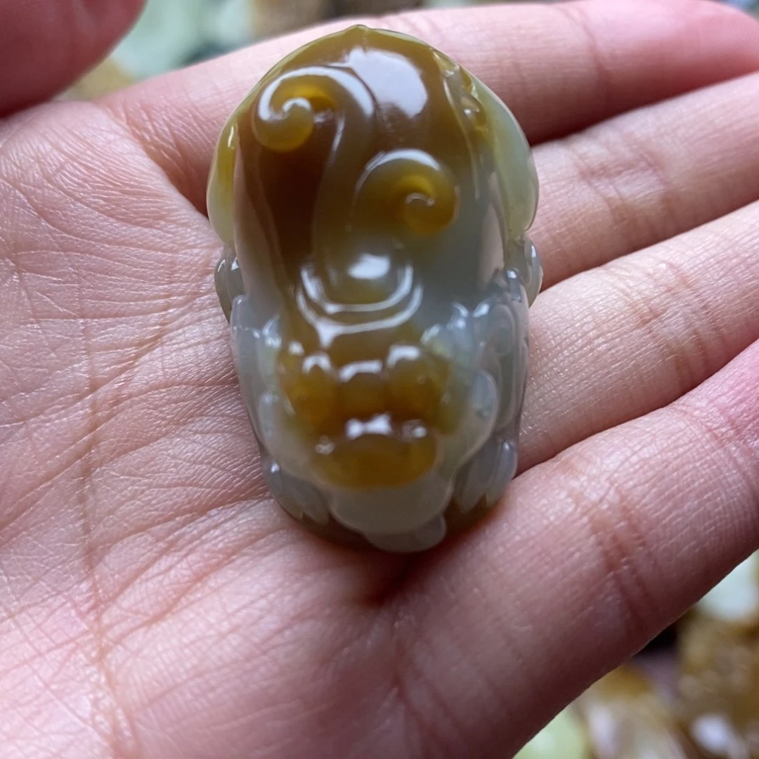 吊坠(不含链)未镶嵌和田玉（糖玉）