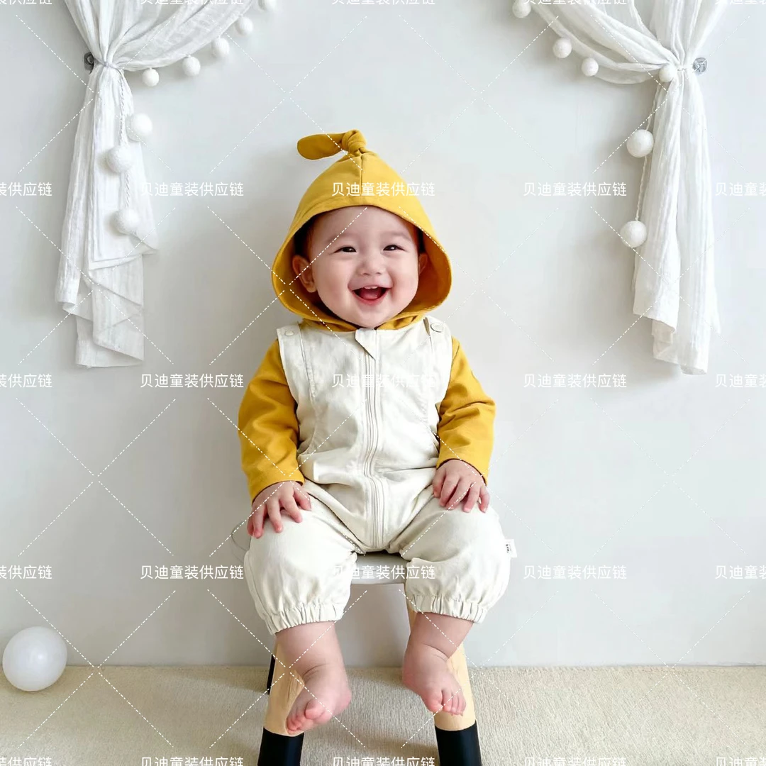 〖升级版〗2025新款宝宝外出服婴童冲锋加绒背带裤婴幼儿秋冬衣服