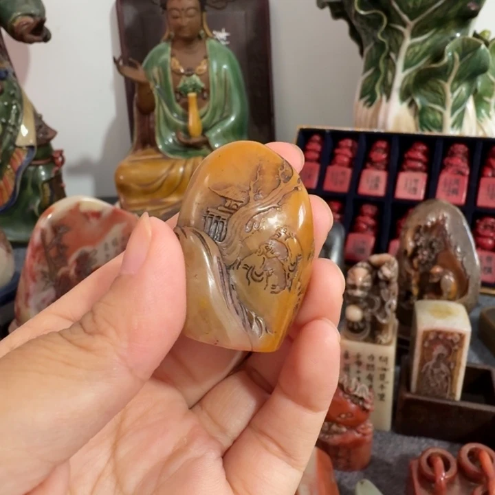 仗****石材手工艺品摆件包邮