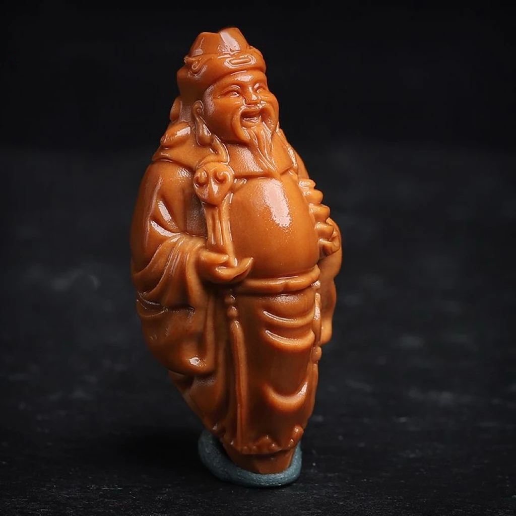 以直播间介绍为主 不是图片上核雕财神指谁谁发财