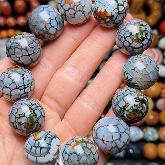 玛瑙/玉髓手链未镶嵌妙**然圆珠手链