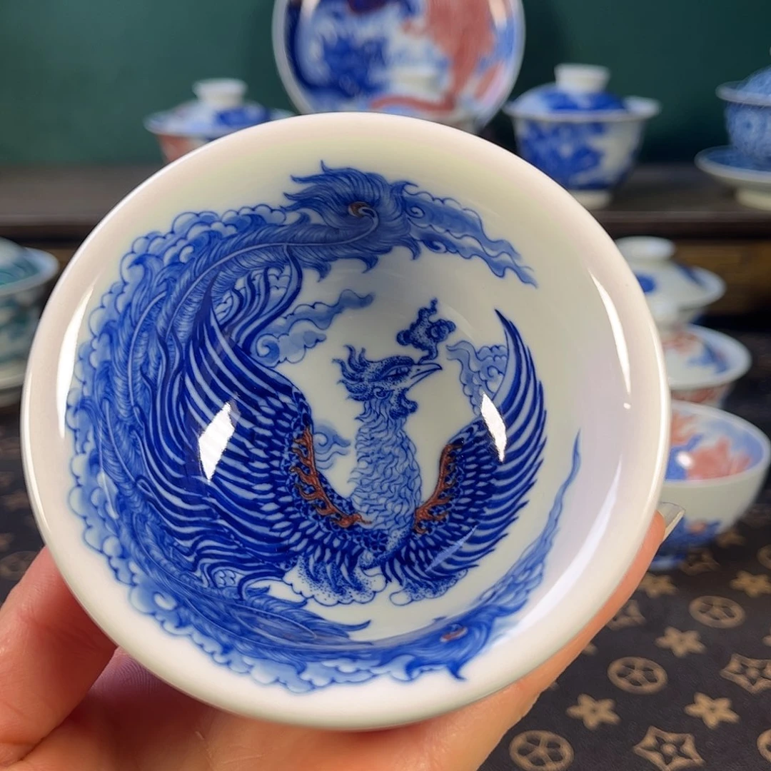 瓷片景德镇市自成堂手工手绘