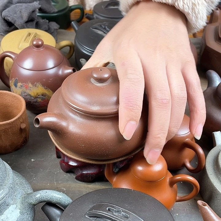 紫砂茶壶处理一把