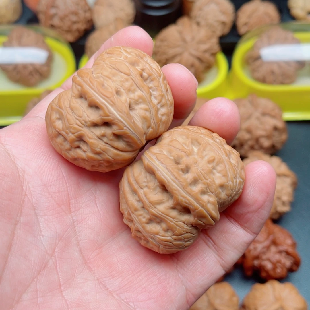 文玩核桃把件平谷元宝42×37×30