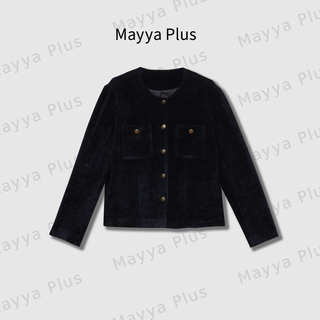 【古早千金】Mayya Plus麦芽定制轻奢气质显瘦百搭梭织外套32518190