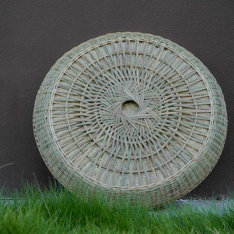 *直径80cm精工花纹篮盘晾晒粮食茶叶干货用