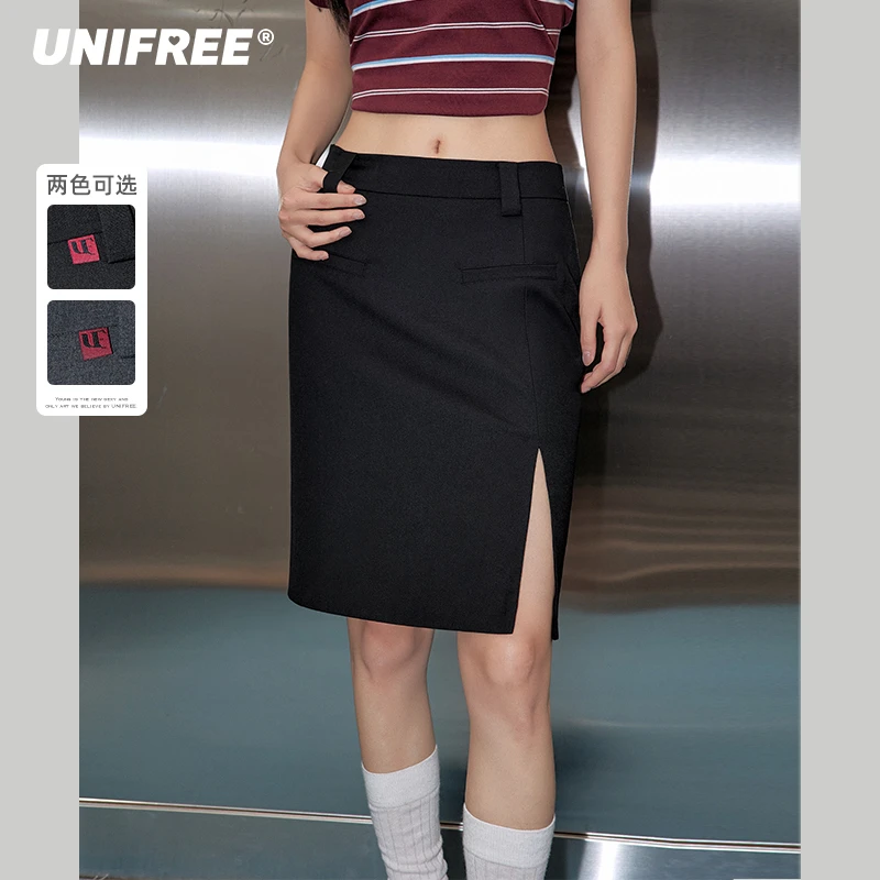 0100【CC专属】UNIFREE西装半身裙设计感法式U251Q205V1V1