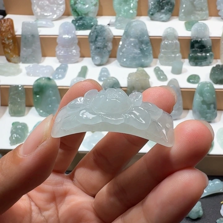 翡翠未镶嵌项链翡翠