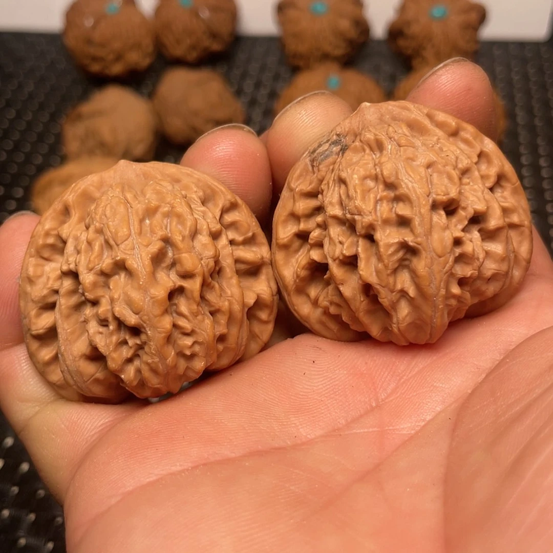 【闪购商品】文玩核桃把件42霞云岭狮子头