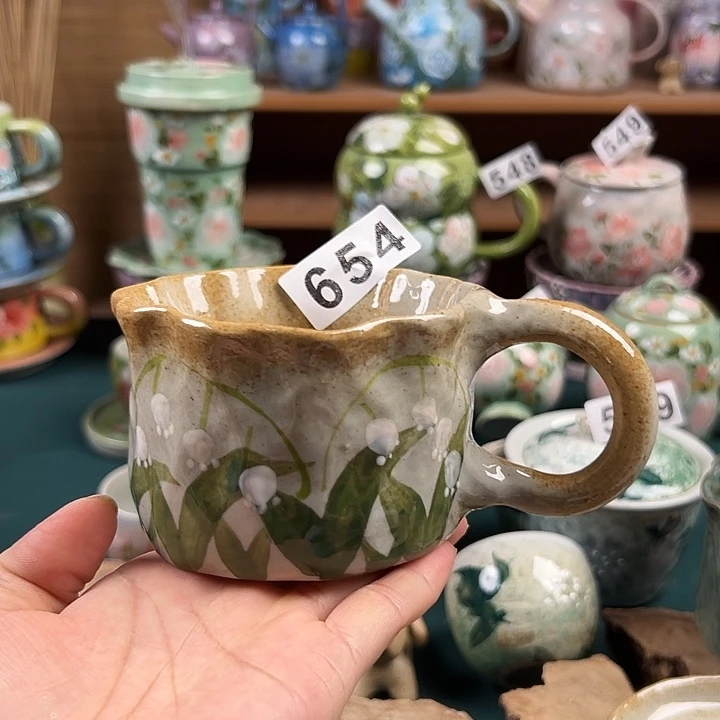 杯景德镇陶瓷手绘作品654