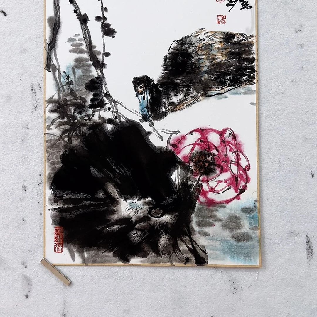 国画国画卡纸作品