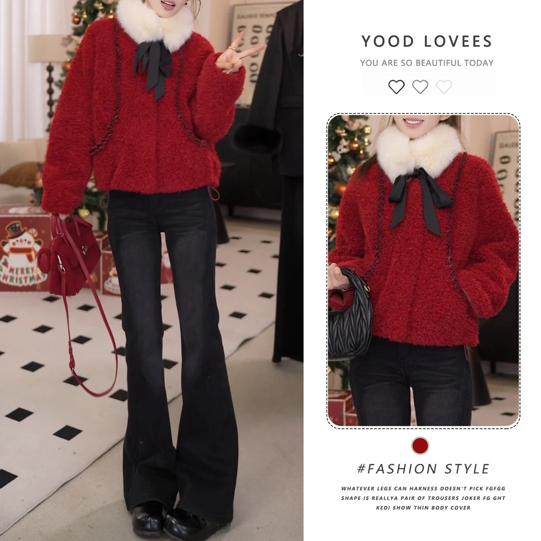 时尚毛毛外套女2025冬装新款时髦洋气质减龄高级感日常百搭上衣潮