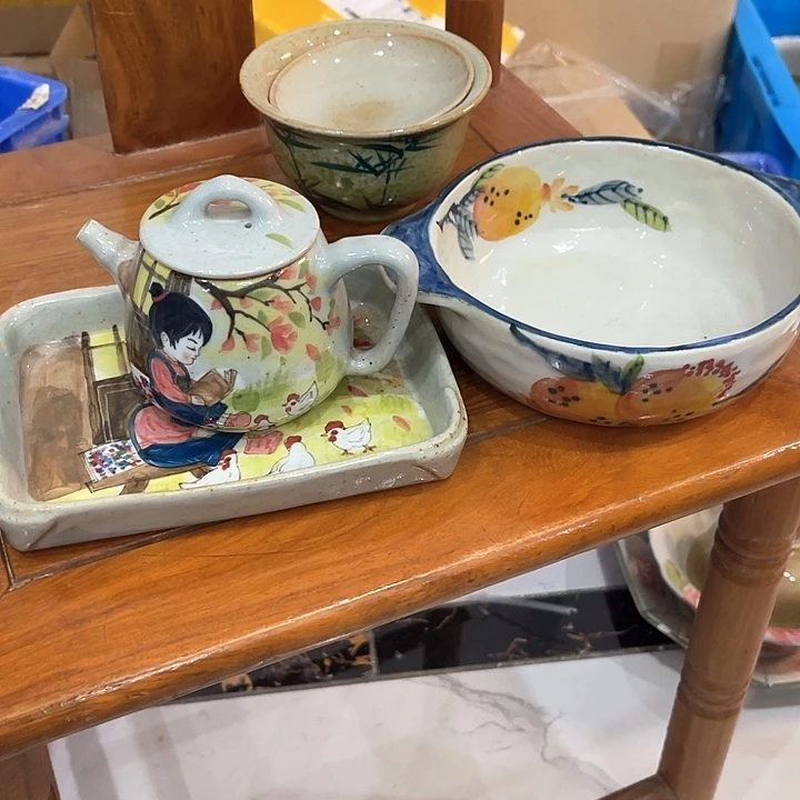 不锈钢霜景德镇釉下手绘陶瓷