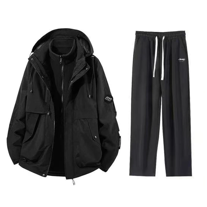 【2】 Jeepspirit三合一男女同款冲锋衣+卫裤