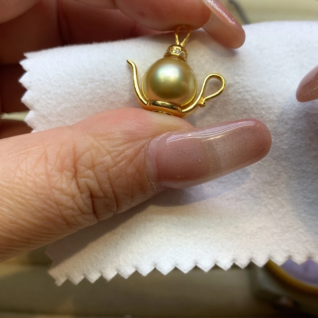 颈饰银S925镶嵌海水珍珠