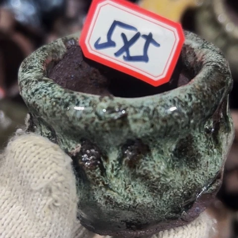 红陶粗陶花盆手工
