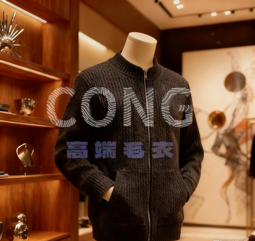 【015】名《CONG》《马6》男士厚款春冬新品线衣开衫78308