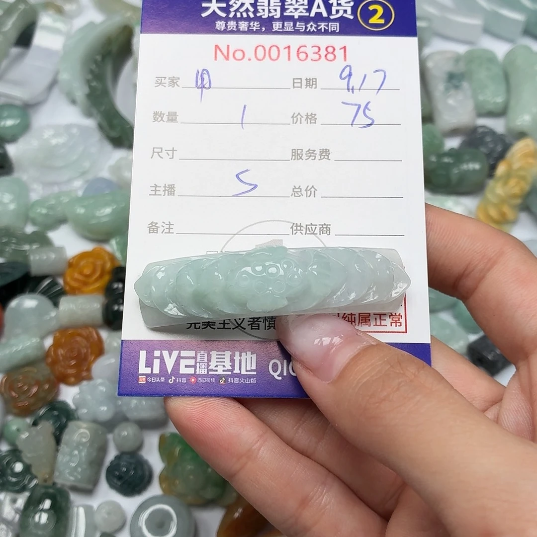 用***3颈饰未镶嵌翡翠24