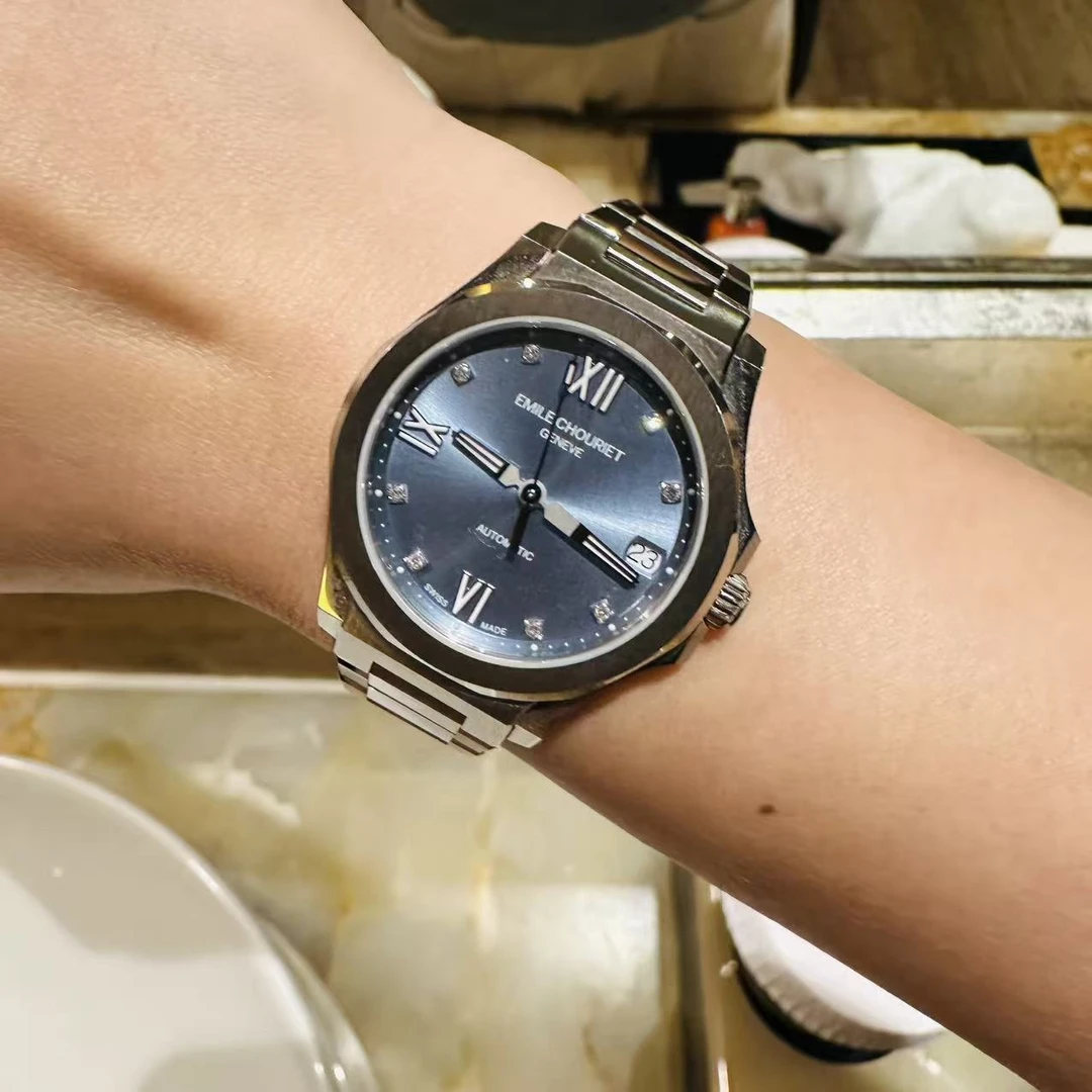 95新 EmileChouriet/艾米龙 自动机械,33mm,精钢,251210036