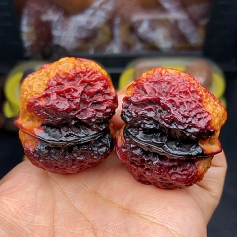 【闪购商品】文玩核桃吊坠42尺七彩火麒麟蟾