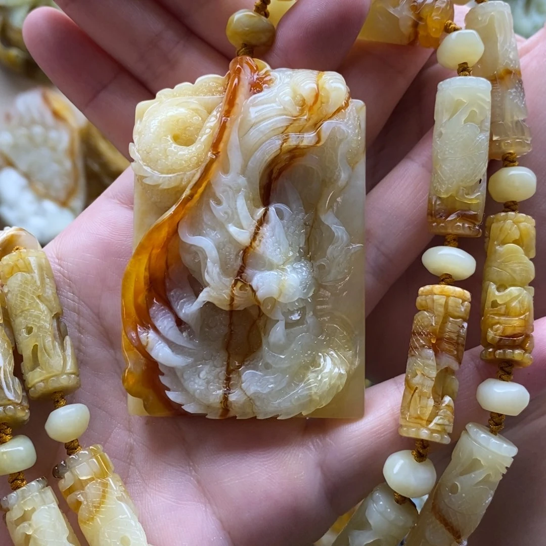 【闪购商品】岫玉颈饰未镶嵌Z*龙