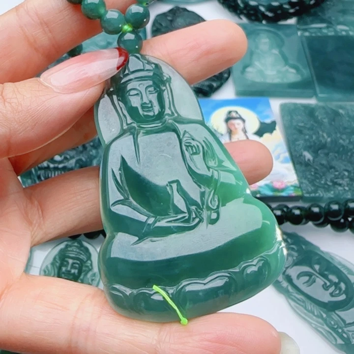 翡翠未镶嵌颈饰多样性发货天然A货翡翠