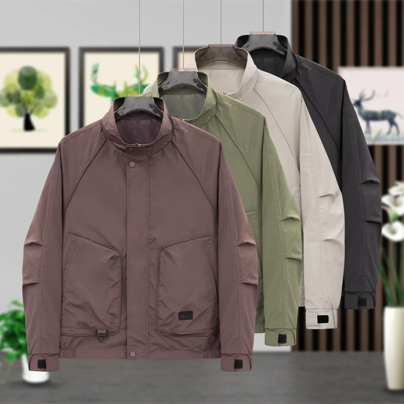 029-2509 帅气夹克男韩版立领2025春秋季新款时尚潮流短款外套
