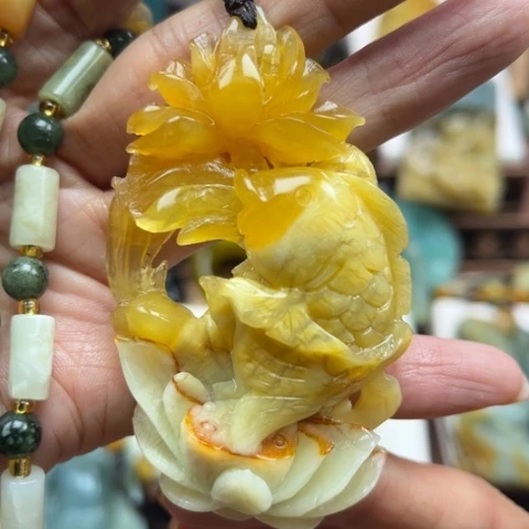 岫玉挂件未镶嵌挂件