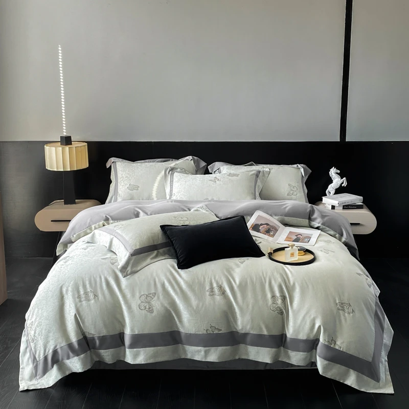 【专柜断码】高端轻奢超细旦天丝棉镂空四件套-黛拉