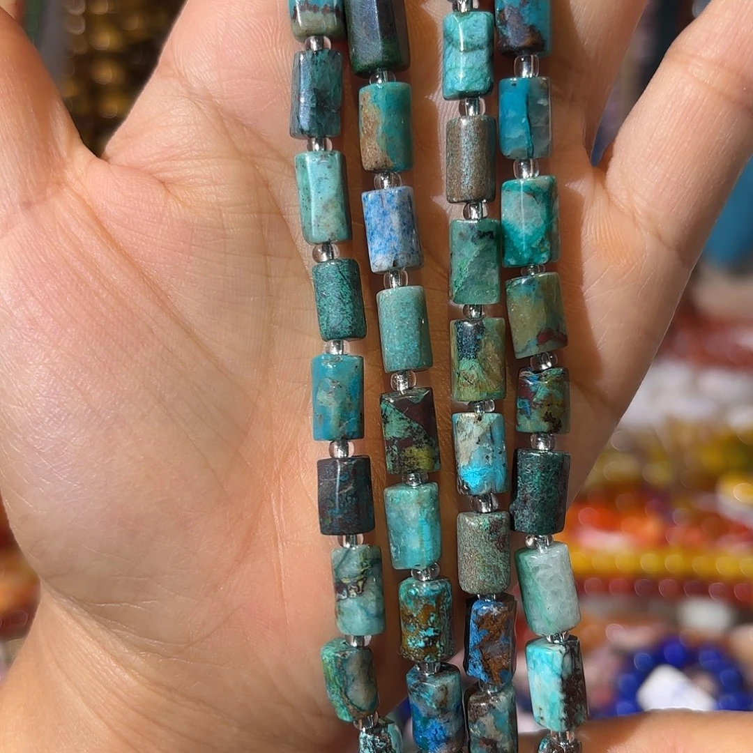 玛瑙/玉髓银S925镀金镶嵌珠宝半成品墨西哥凤凰松6-10一条