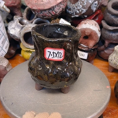 粗陶花盆手工花盆制作