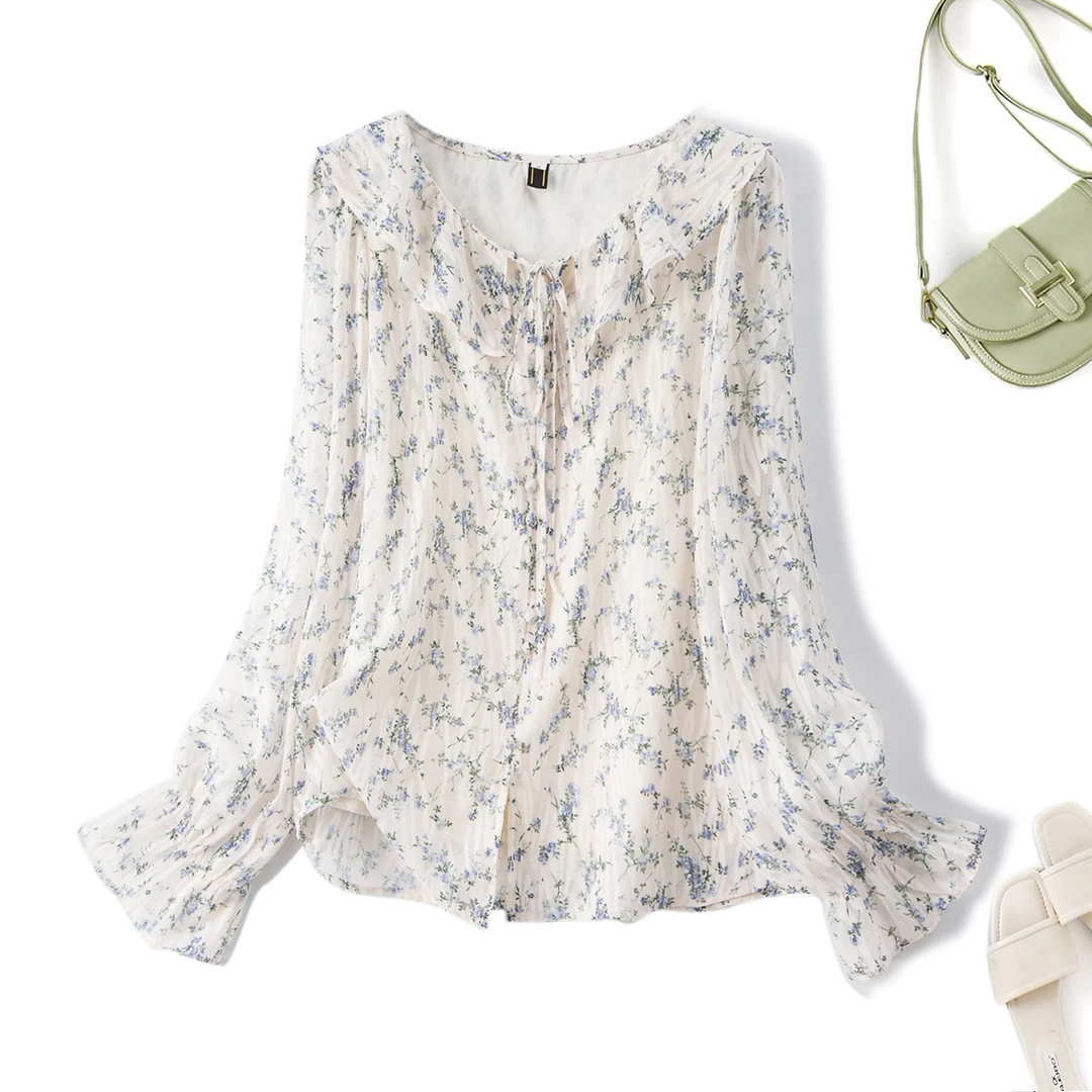 大码女装衬衫时尚休闲微胖气质减龄百搭宽松显瘦上衣春季64161