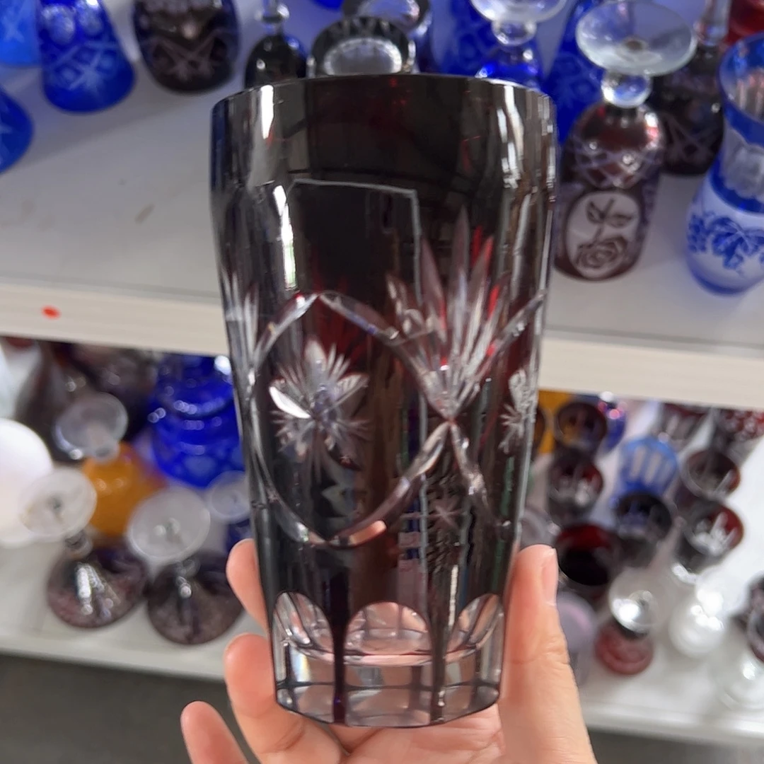 水晶玻璃高脚款微瑕一个