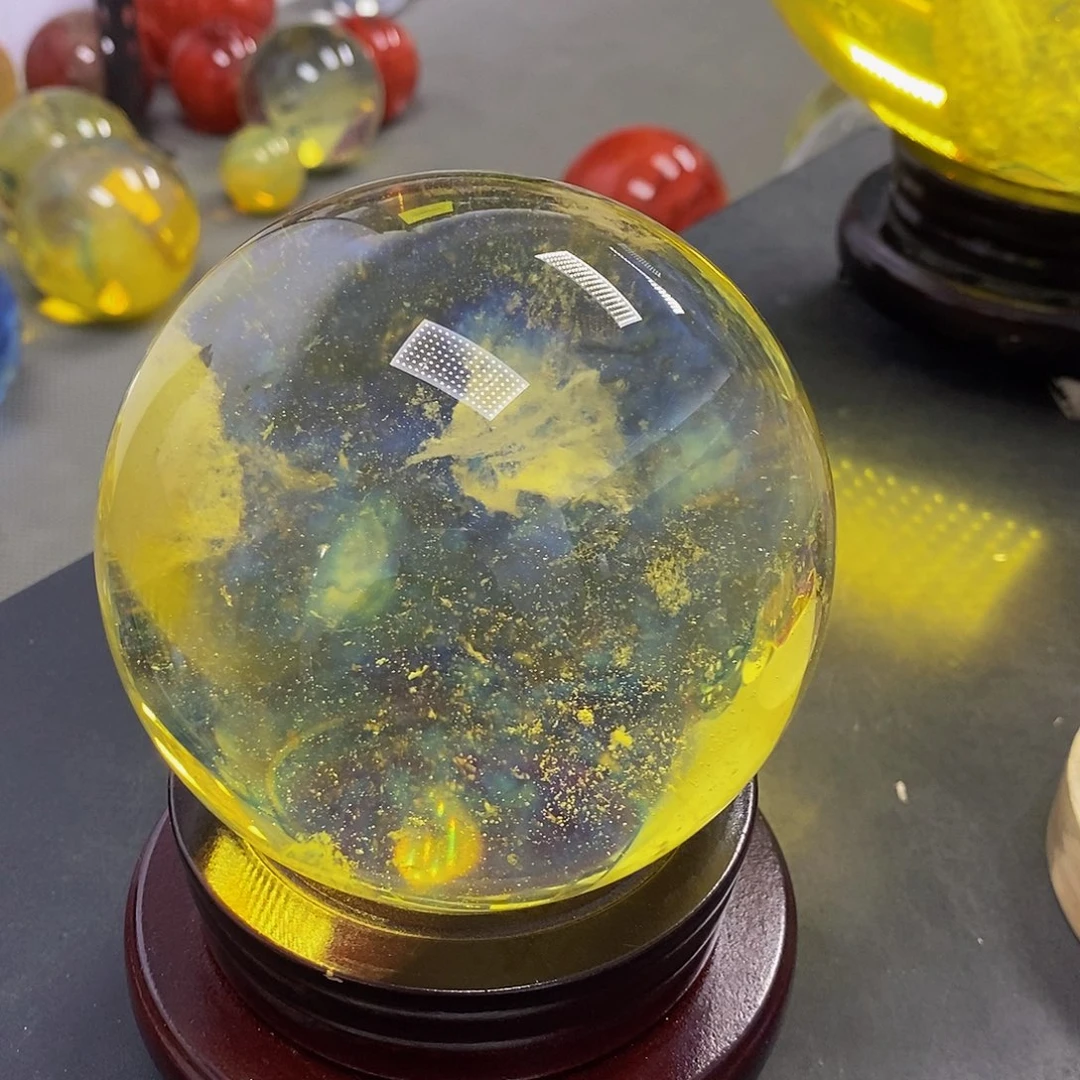 人***演石材10.8厘米黄水摆件