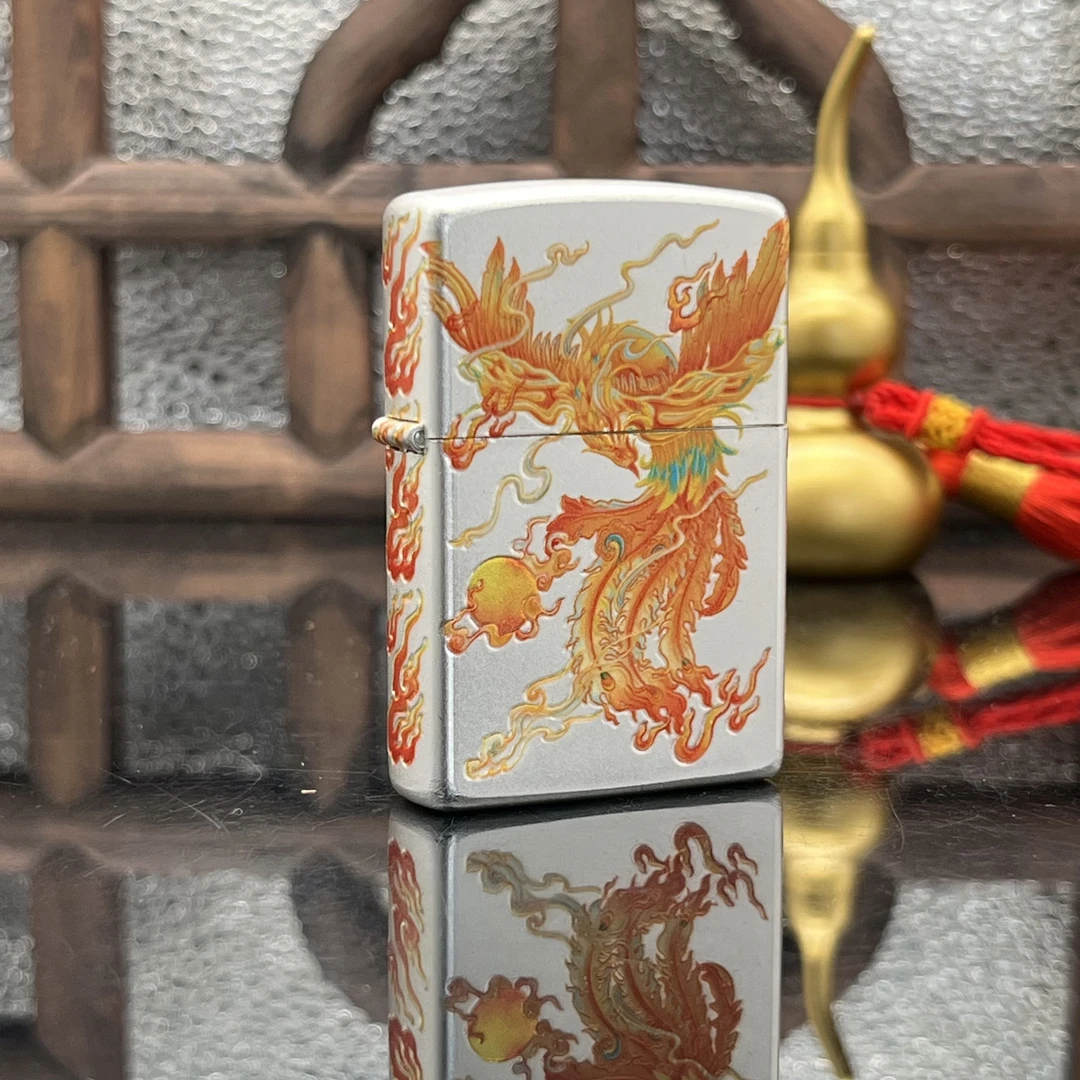 ZIPPO/之宝打火机 飞凰涅槃常规包银烫印 TCJ1【小飞火机】