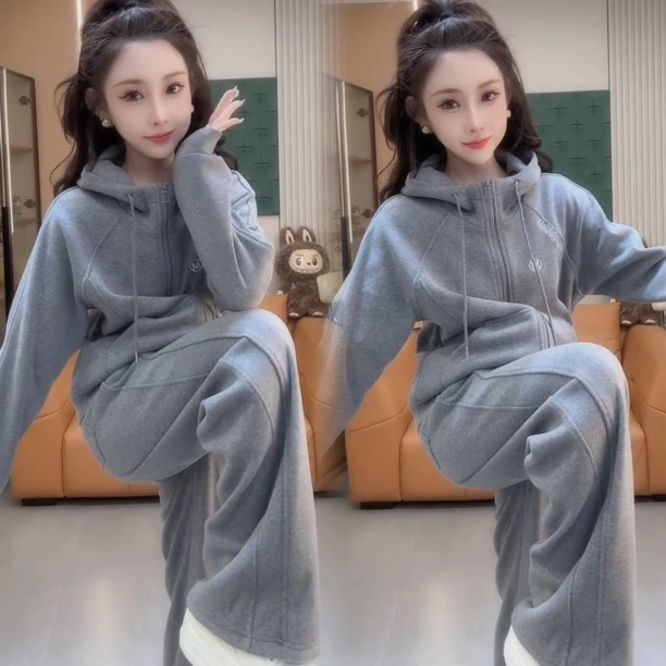 2025秋季新款洋气女宽松显瘦百搭气质时尚网红同款网红同款两件套