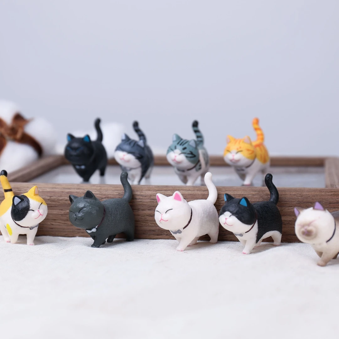 【印度小火车-一代元气猫】九宫格许愿猫咪盲袋装饰品摆件DIY