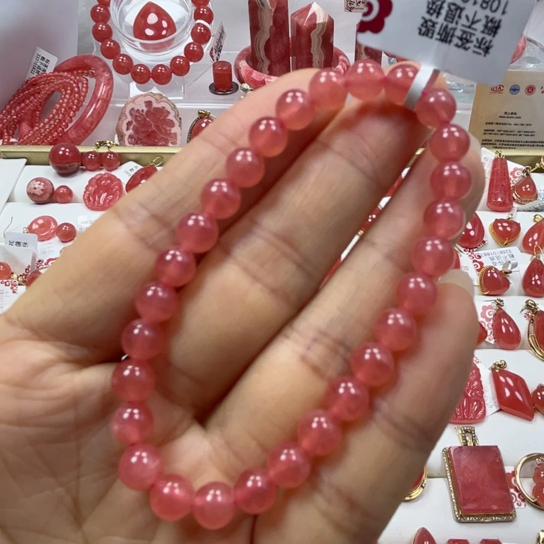 菱锰矿未镶嵌手串