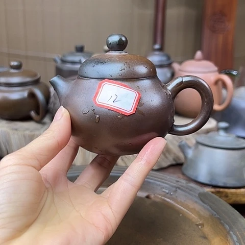 戬谷龙窑坭兴陶柴烧壶12