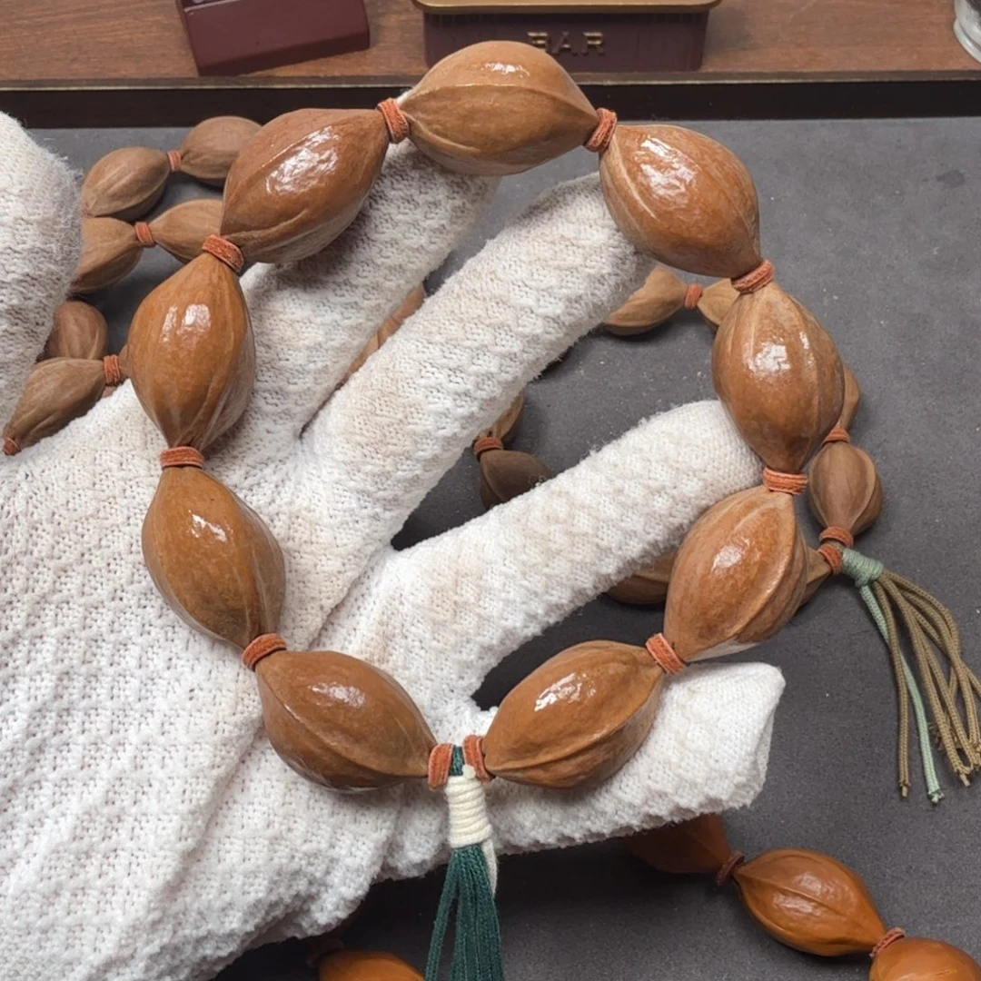 手串橄榄核19*31梅林铁核