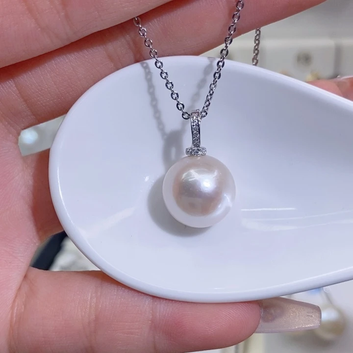 颈饰淡水珍珠银S925镶嵌13➕